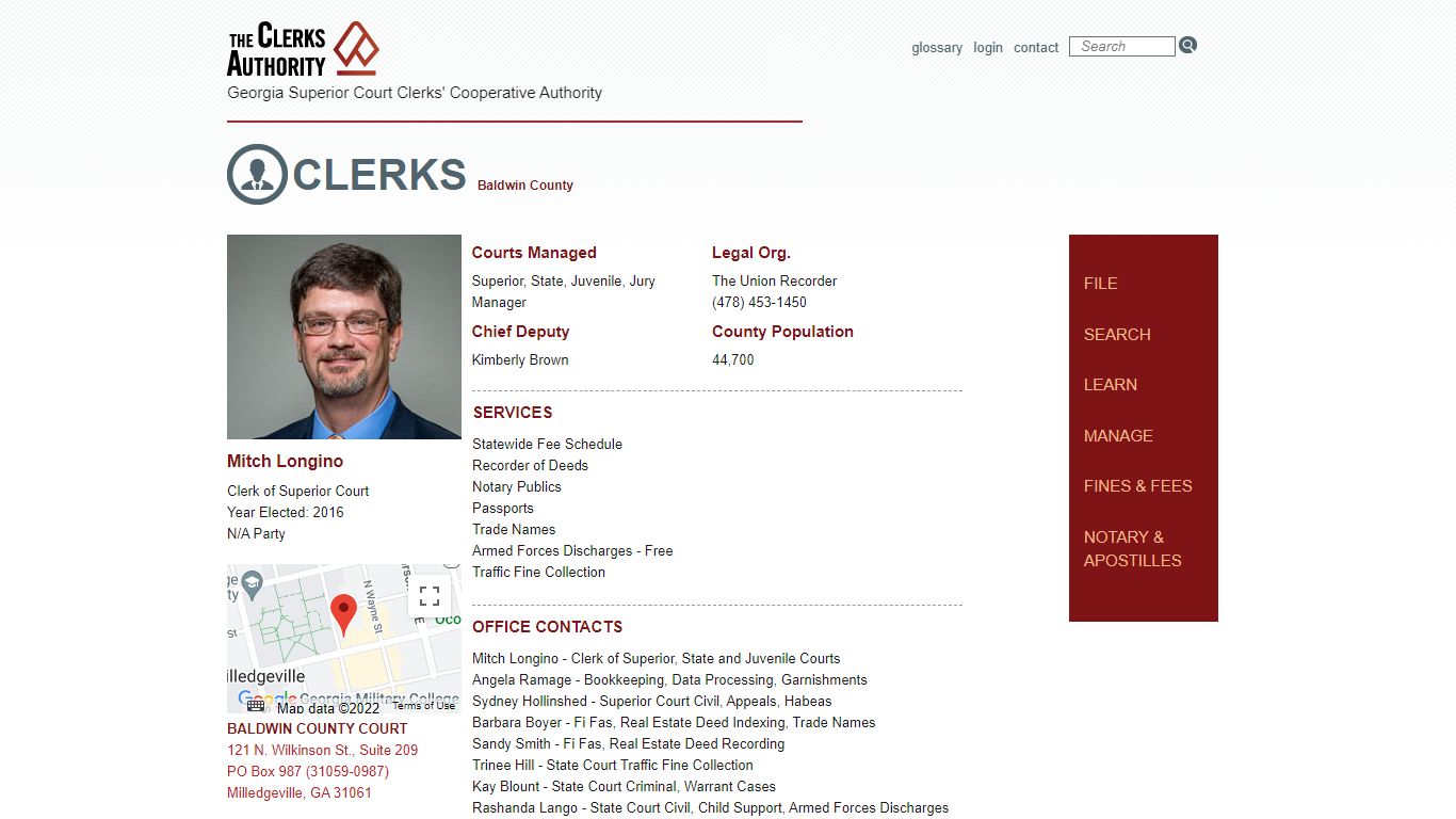 Clerks - BALDWIN County - Georgia Clerk of Courts